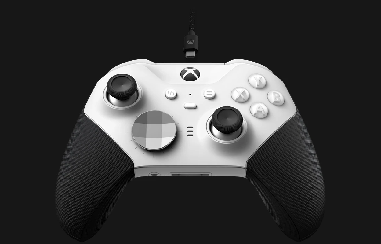 Žaidimų pultas Microsoft Xbox Elite Wireless Series 2 – Core Juodas, Baltas Bluetooth/USB Gamepad Analogue / Digital PC, Xbox One aprašymas - Prekės nuotrauka Žaidimų pultas Microsoft Xbox Elite Wireless Series 2 – Core Juodas, Baltas Bluetooth/USB Gamepad Analogue / Digital PC, Xbox One aprašymas - Prekės nuotrauka