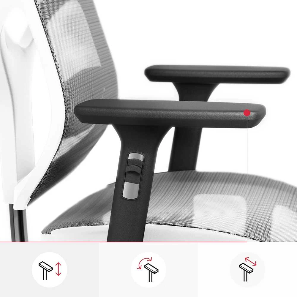 Ergonominė kėdė Diablo V-Basic Normal Ergonomic Chair, Baltos spalvos