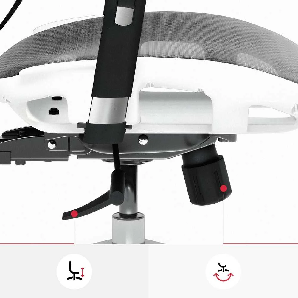 Ergonominė kėdė Diablo V-Basic Normal Ergonomic Chair, Baltos spalvos