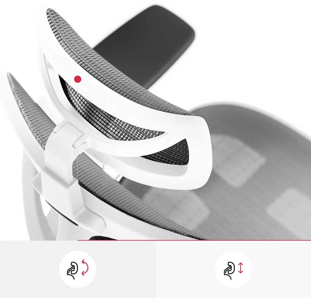 Ergonominė kėdė Diablo V-Basic Normal Ergonomic Chair, Baltos spalvos