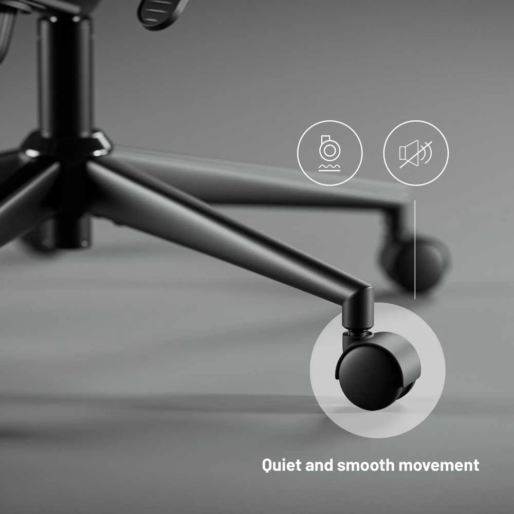 Diablo Chairs Diablo V-Light Shadow Juodas ergonominė kėdė
