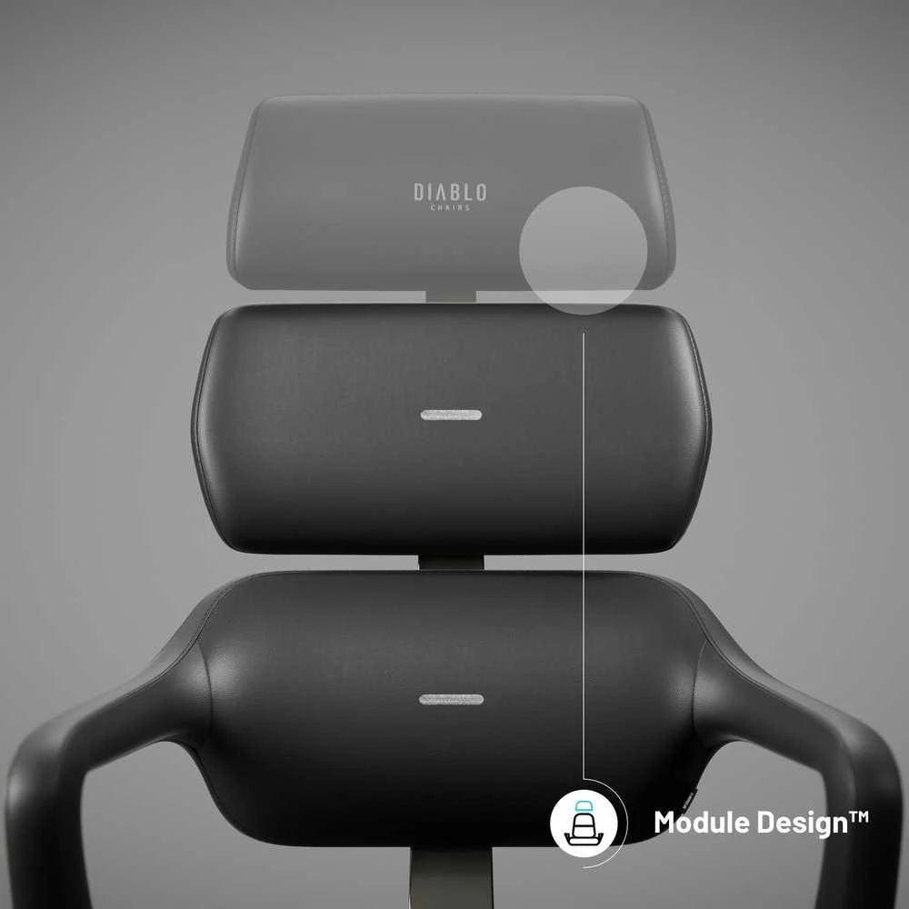 Diablo Chairs Diablo V-Modular Carbon Juodas ergonominė kėdė