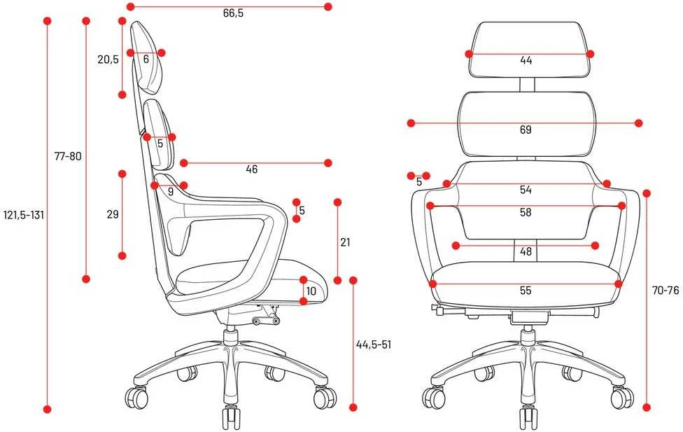 Diablo Chairs Diablo V-Modular Carbon Juodas ergonominė kėdė