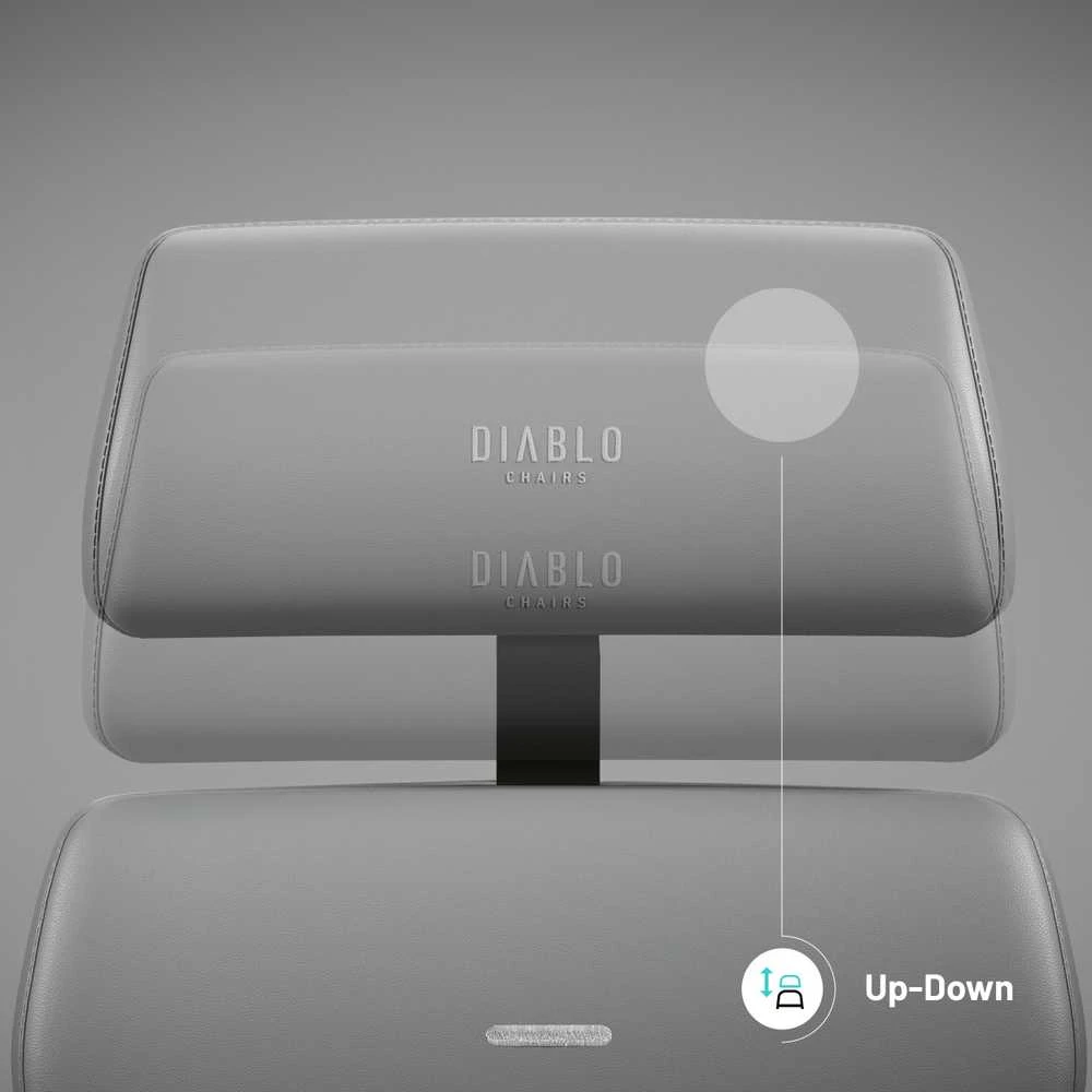 Diablo Chairs Diablo V-Modular Shadow Pilkas ergonominė kėdė