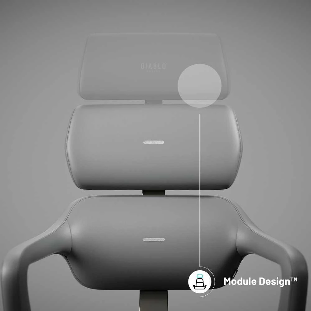 Diablo Chairs Diablo V-Modular Shadow Pilkas ergonominė kėdė