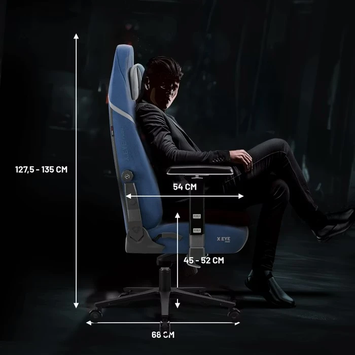 Diablo Chairs Diablo X-Eye Prime - Meta Ocean ergonominė kėdė