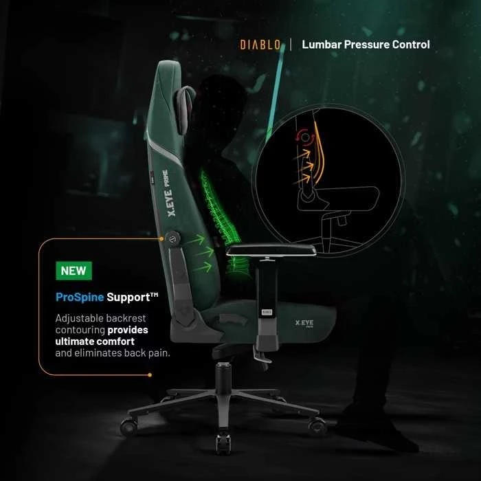 Diablo Chairs Diablo X-Eye Prime Normal Size - Forest Žalias ergonominė kėdė