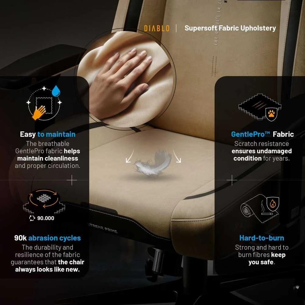 Diablo Chairs Diablo X-Eye Prime Normal Size - Broken Gold ergonominė kėdė