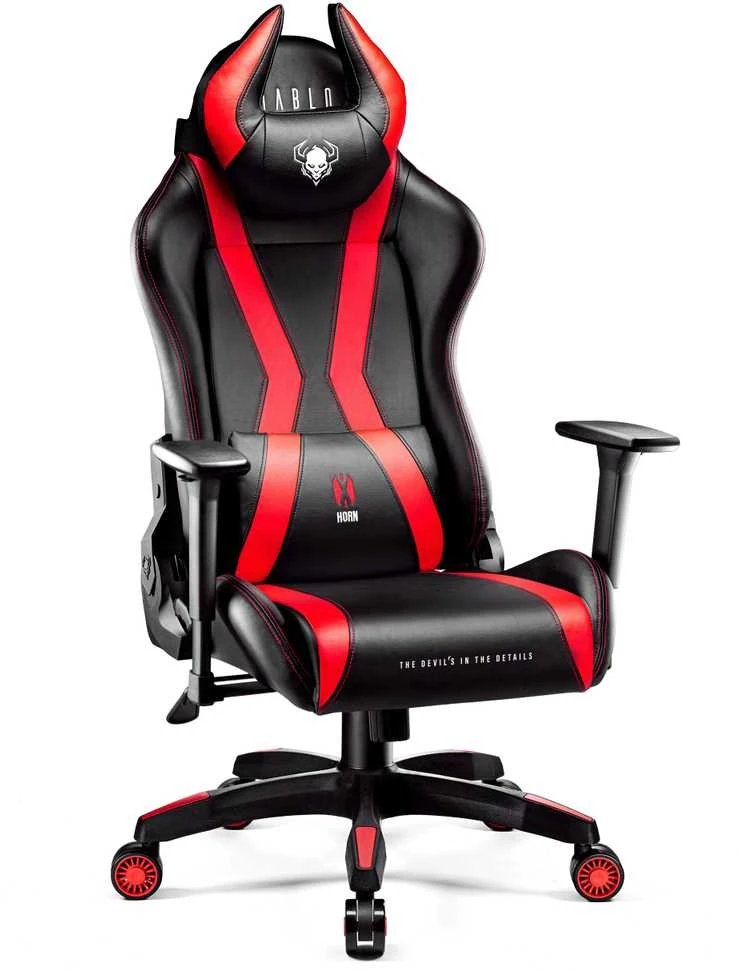 Diablo Chairs Diablo X-Horn 2.0 King Size Juodas-Raudona ergonominė kėdė