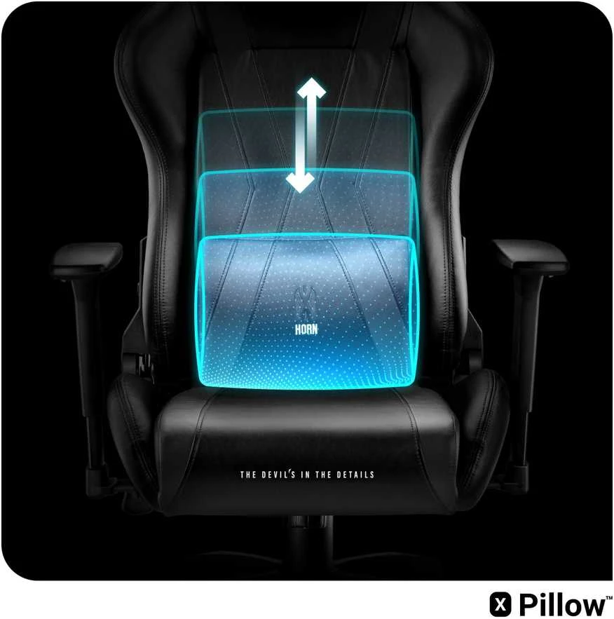 Diablo Chairs Diablo X-Horn 2.0 King Size Juodas ergonominė kėdė