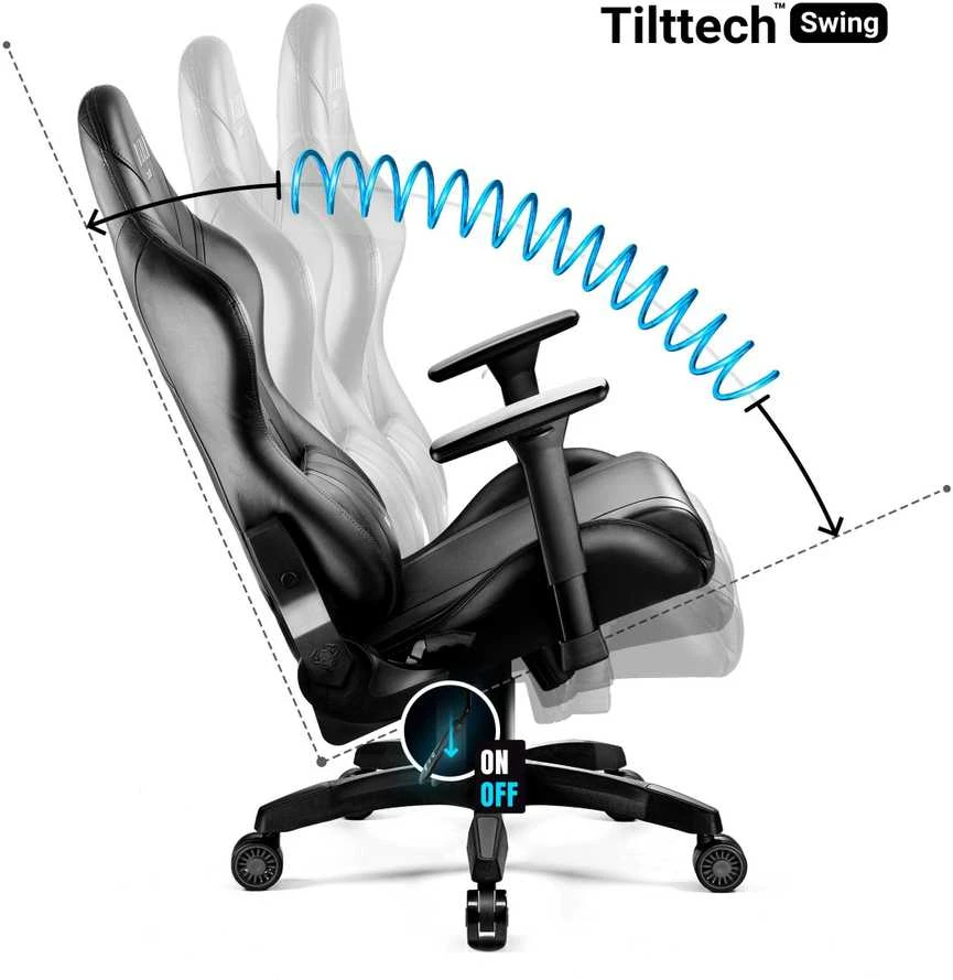 Diablo Chairs Diablo X-Horn 2.0 King Size Juodas ergonominė kėdė