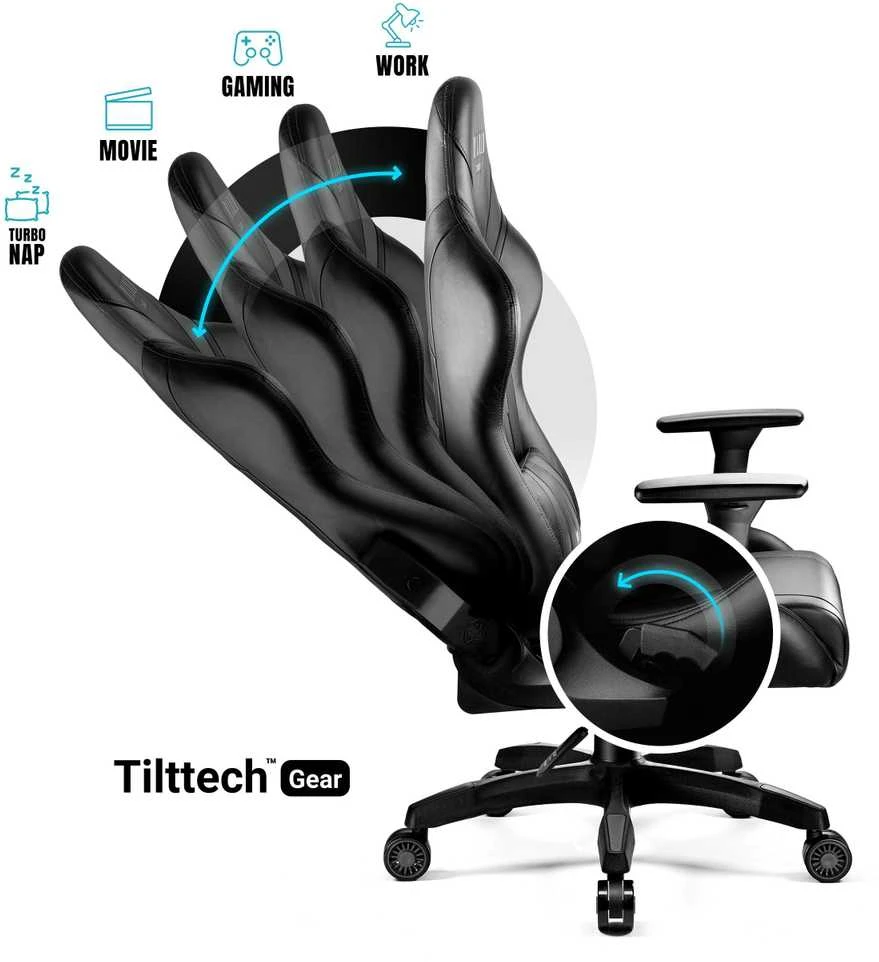 Diablo Chairs Diablo X-Horn 2.0 King Size Juodas ergonominė kėdė