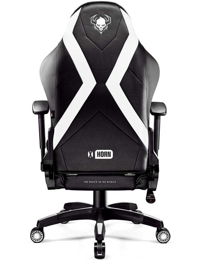 Žaidimų kėdė Diablo X-Horn 2.0 Gaming Chair King Size, Juoda-balta