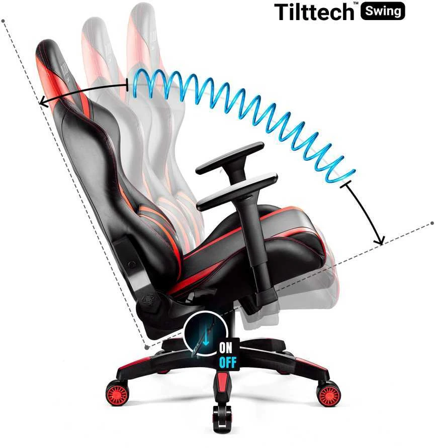 Žaidimų kėdė Diablo X-Horn 2.0 Gaming Chair Normal, Raudonos/Juodos spalvos