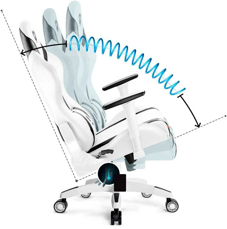 Žaidimų kėdė Diablo X-Horn 2.0 Gaming Chair Normal, Balta-juoda
