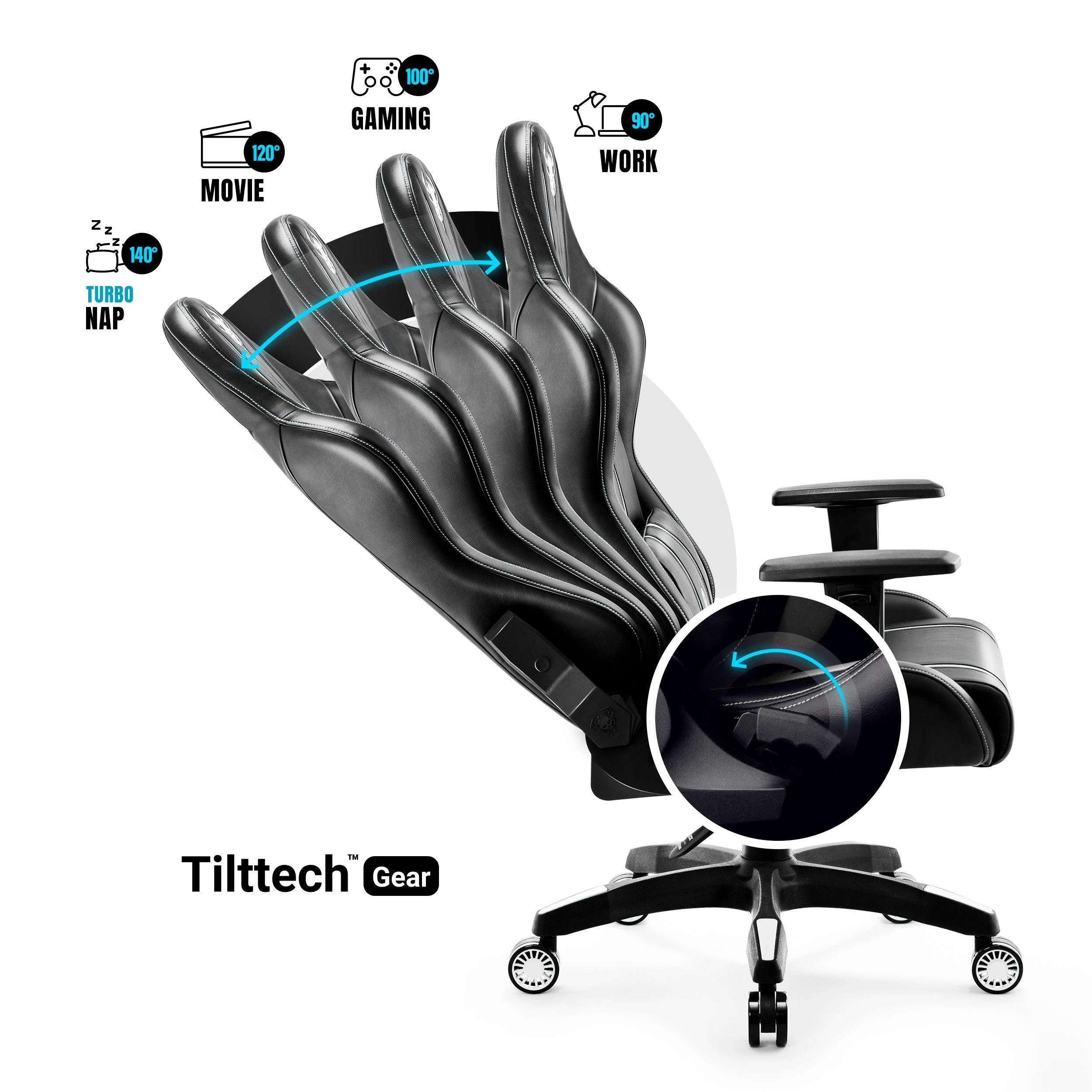 Žaidimų kėdė Diablo X-One 2.0 Gaming Chair King, Juoda-balta