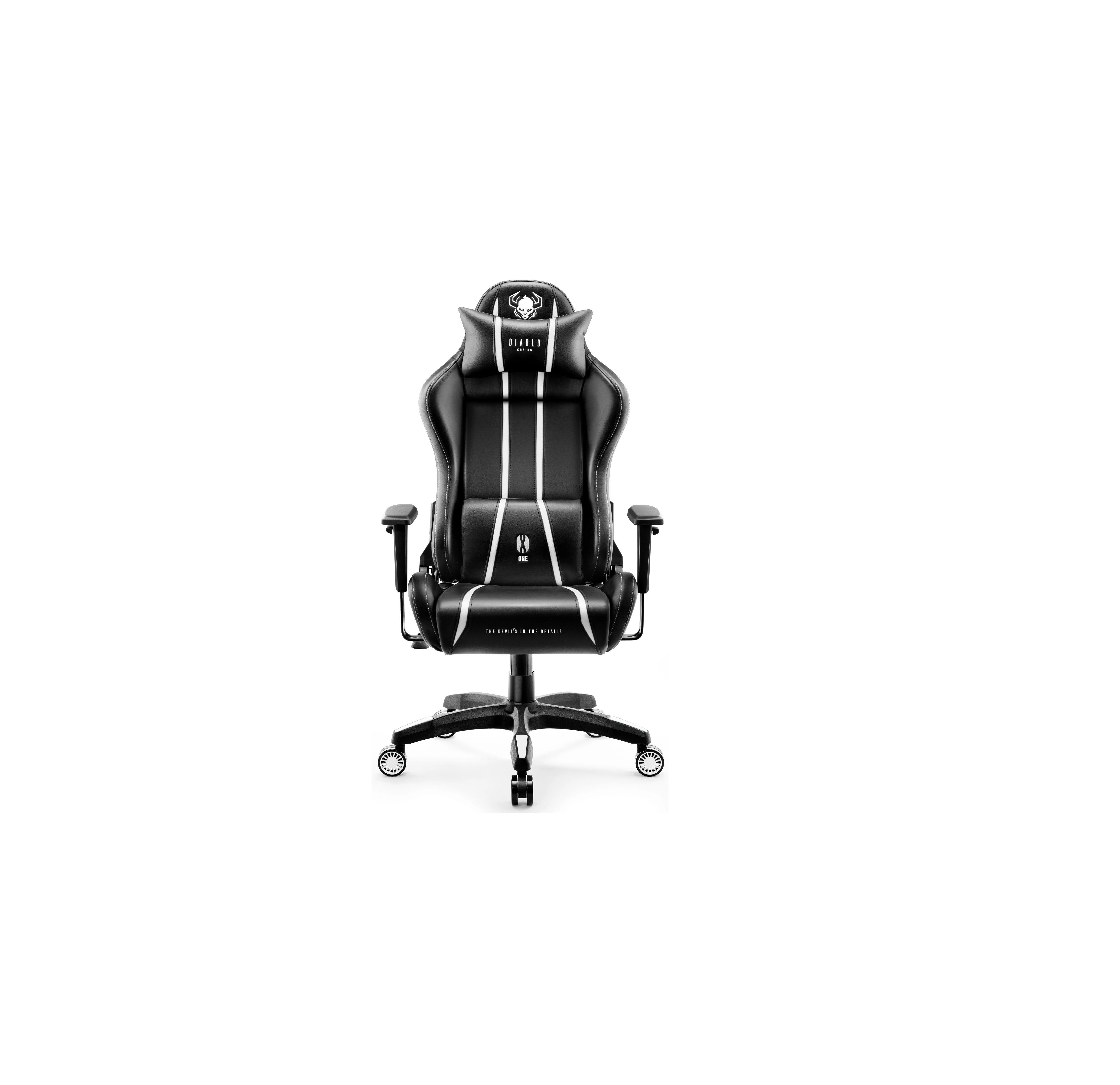 Žaidimų kėdė Diablo X-One 2.0 Gaming Chair King, Juoda-balta