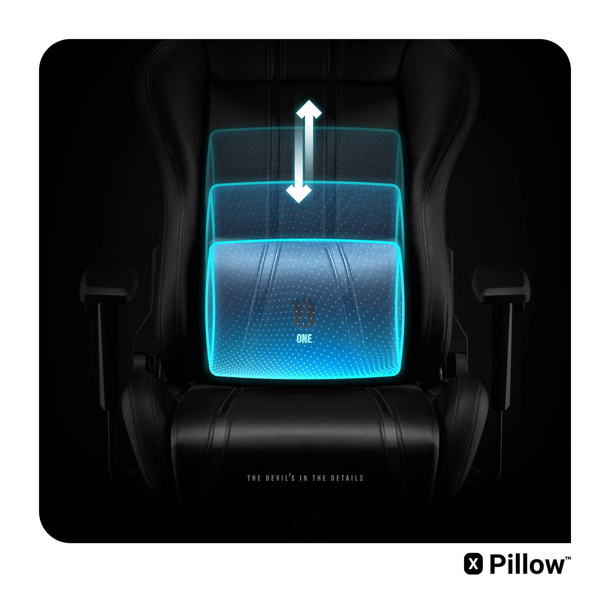 Žaidimų kėdė Diablo X-One 2.0 Gaming Chair King, Juoda-balta