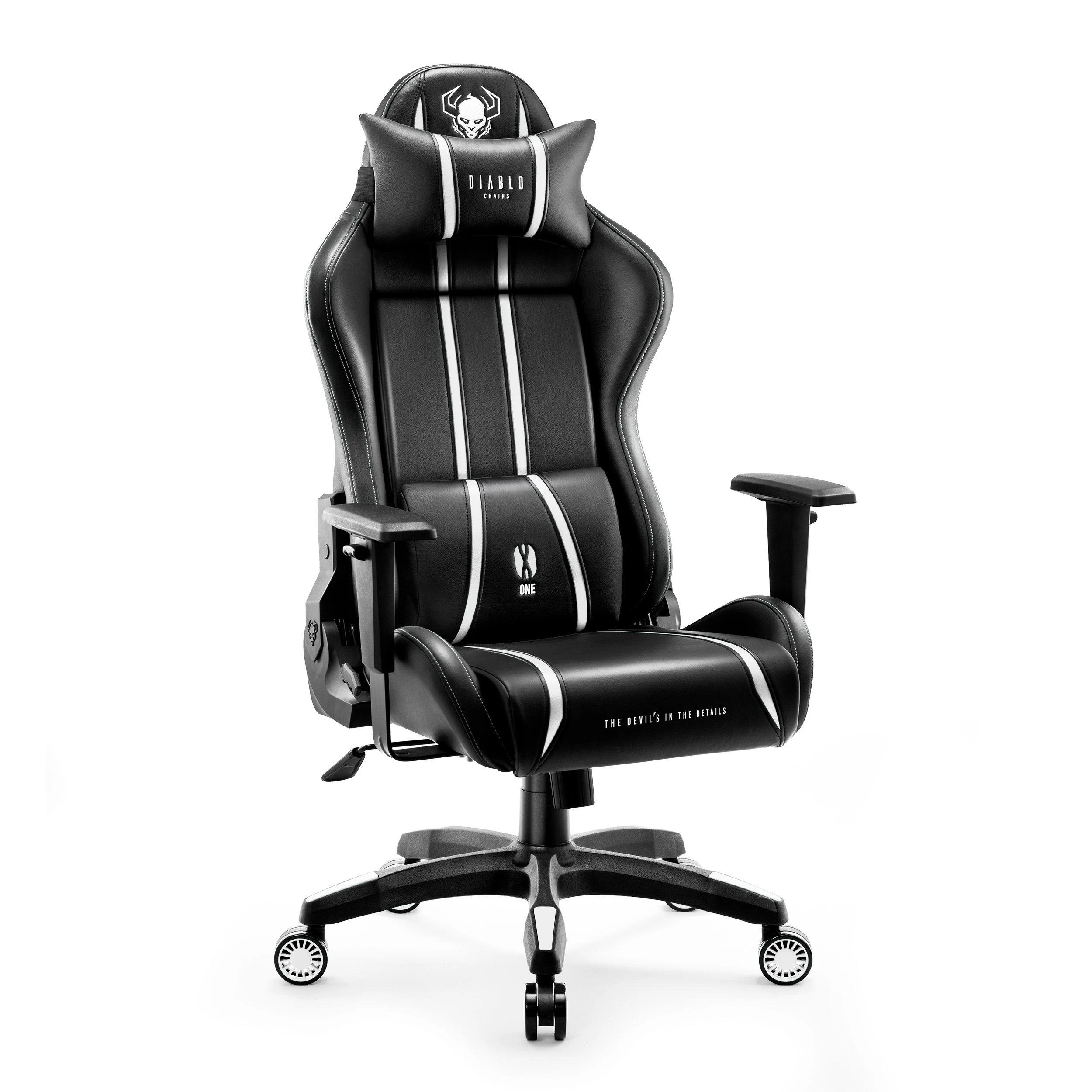Žaidimų kėdė Diablo X-One 2.0 Gaming Chair King, Juoda-balta