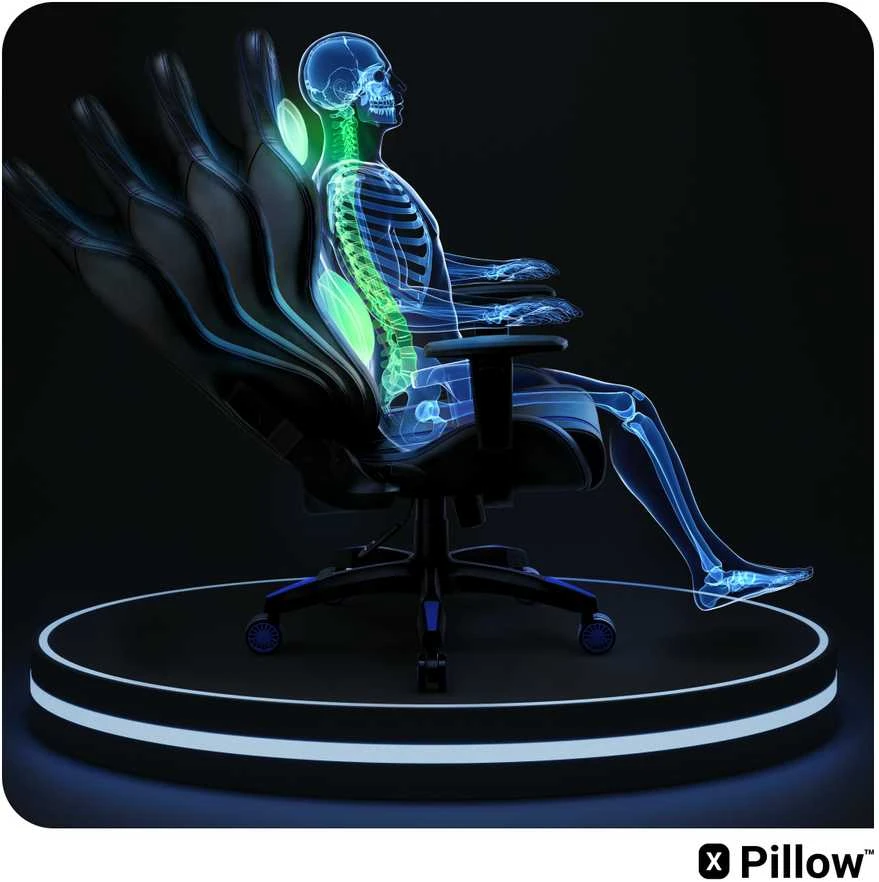 Žaidimų kėdė Diablo X-One 2.0 Gaming Chair Normal, Juoda-mėlyna