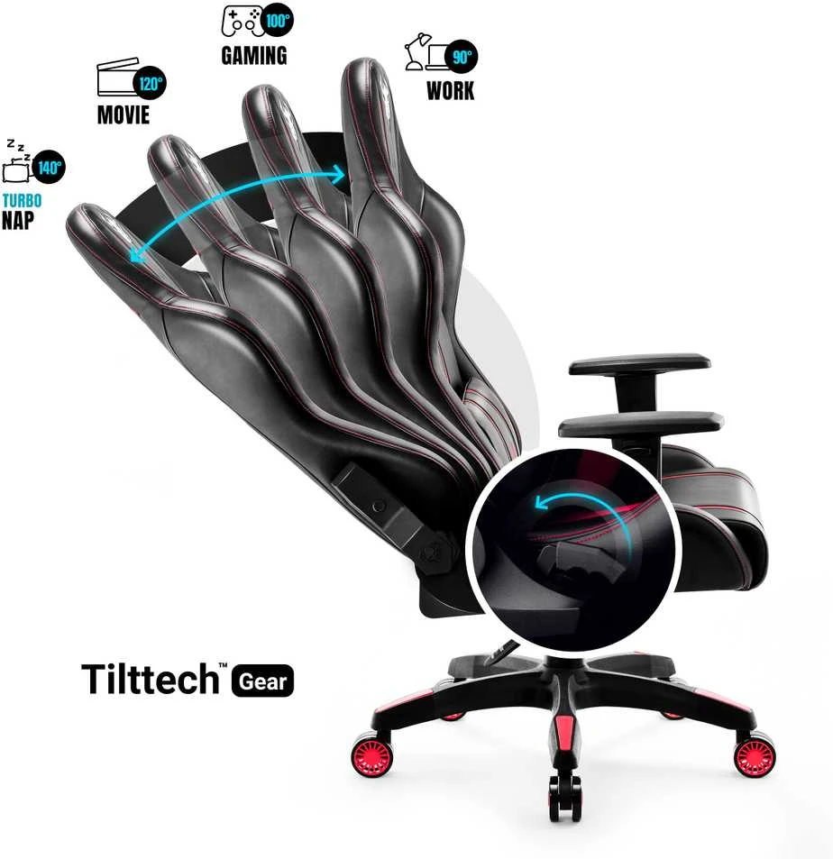 Diablo Chairs Žaidimų kėdė Diablo X-One 2.0 Gaming Chair Normal, Juoda-raudona
