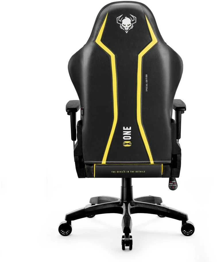 Diablo Chairs Diablo X-One 2.0 Normal Size Electric Geltona ergonominė kėdė