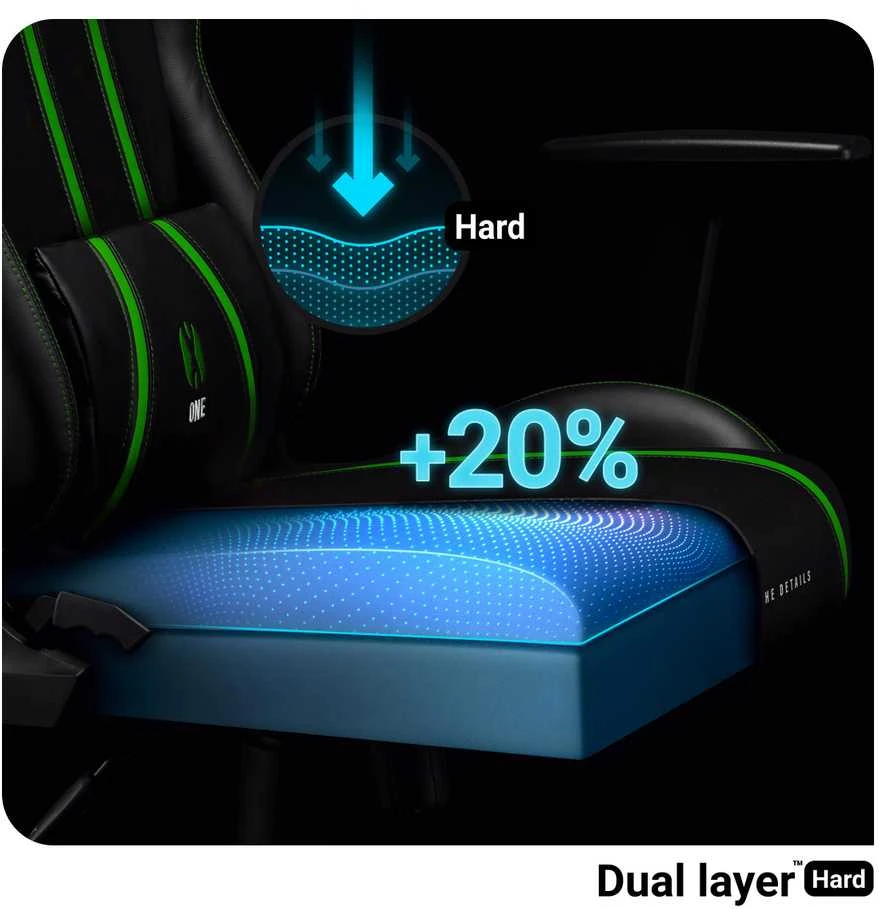 Diablo Chairs Žaidimų kėdė Diablo X-One 2.0 Gaming Chair Normal, Juoda-žalia
