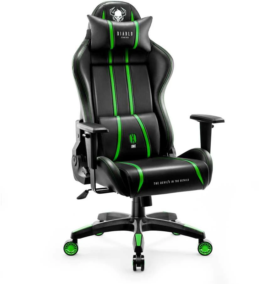 Diablo Chairs Žaidimų kėdė Diablo X-One 2.0 Gaming Chair Normal, Juoda-žalia