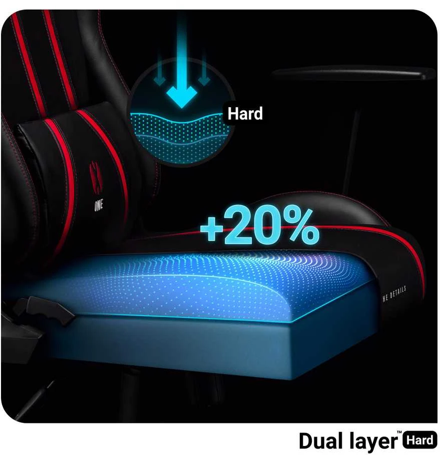 Diablo Chairs Žaidimų kėdė Diablo X-One 2.0 Gaming Chair Normal, Juoda-raudona