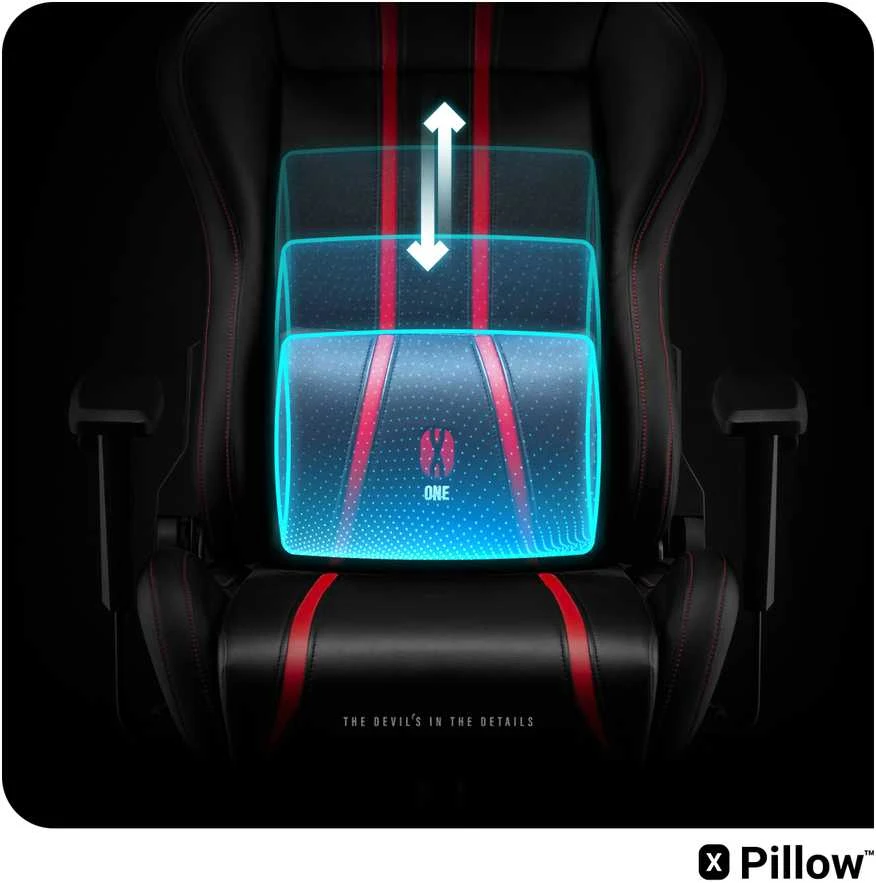 Diablo Chairs Žaidimų kėdė Diablo X-One 2.0 Gaming Chair Normal, Juoda-raudona
