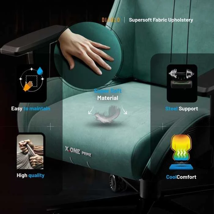 Diablo Chairs Diablo X-One Prime Normal Size - Mystic Mint ergonominė kėdė