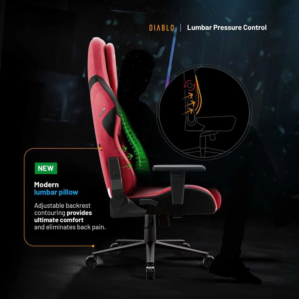 Diablo Chairs Diablo X-One Prime Normal Size - Bloody Mary ergonominė kėdė