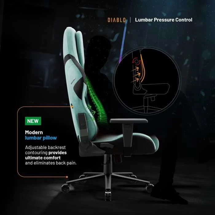 Diablo Chairs Diablo X-One Prime Normal Size - Mystic Mint ergonominė kėdė