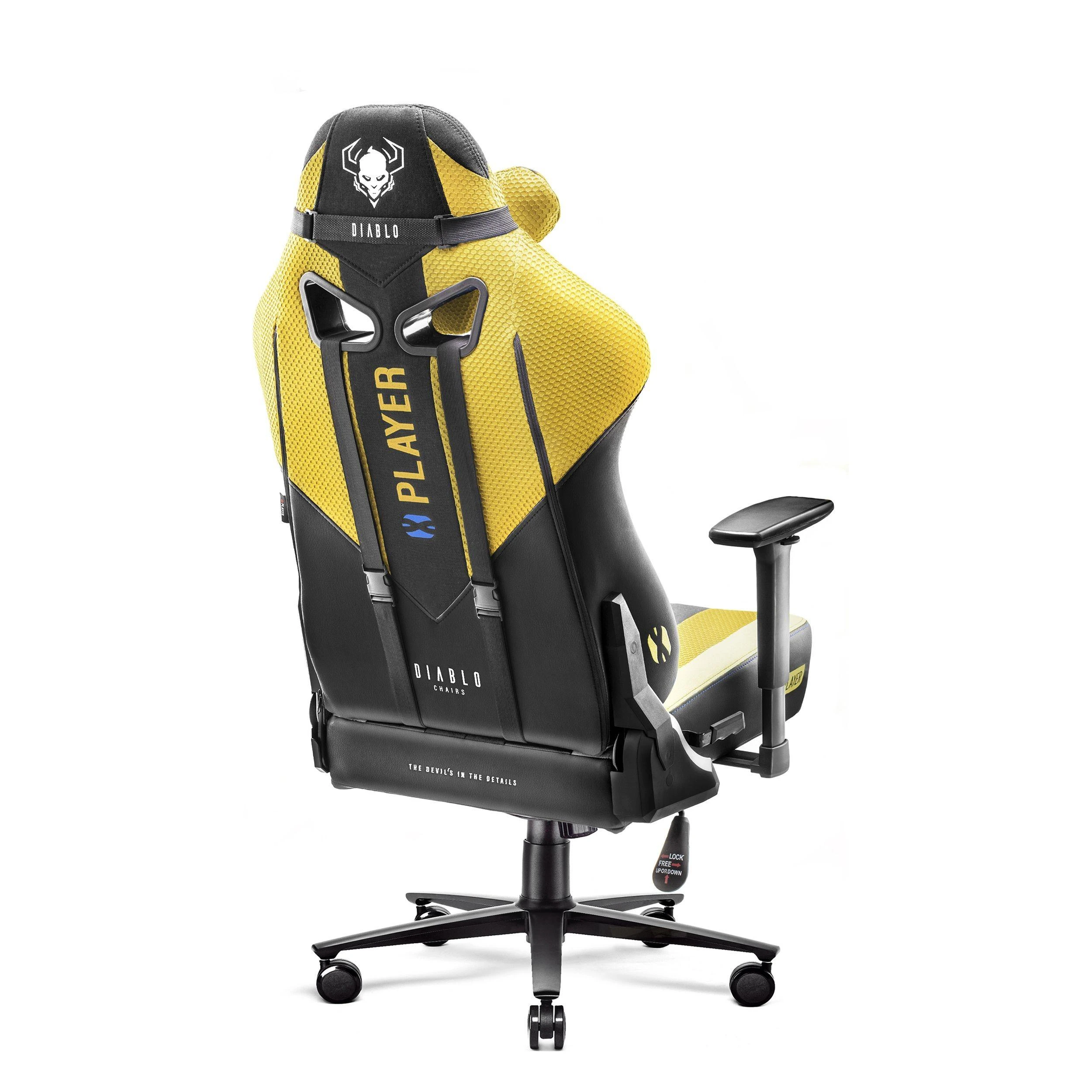 Diablo Chairs Diablo X-Player 2.0 Normal Size Dark Sunflower ergonominė kėdė