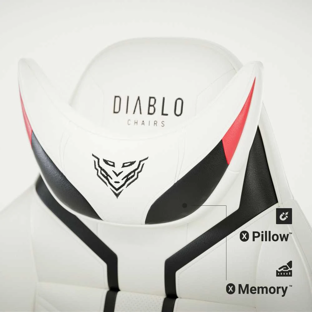 Diablo Chairs Diablo X-Ray 2.0 King Size Juodas-Baltas ergonominė kėdė