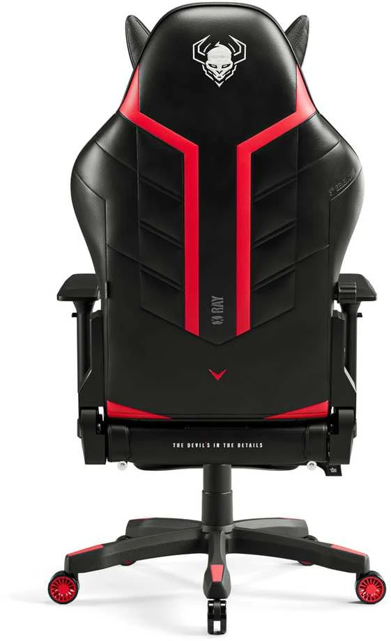 Diablo Chairs Diablo X-Ray 2.0 King Size Juodas-Raudona ergonominė kėdė