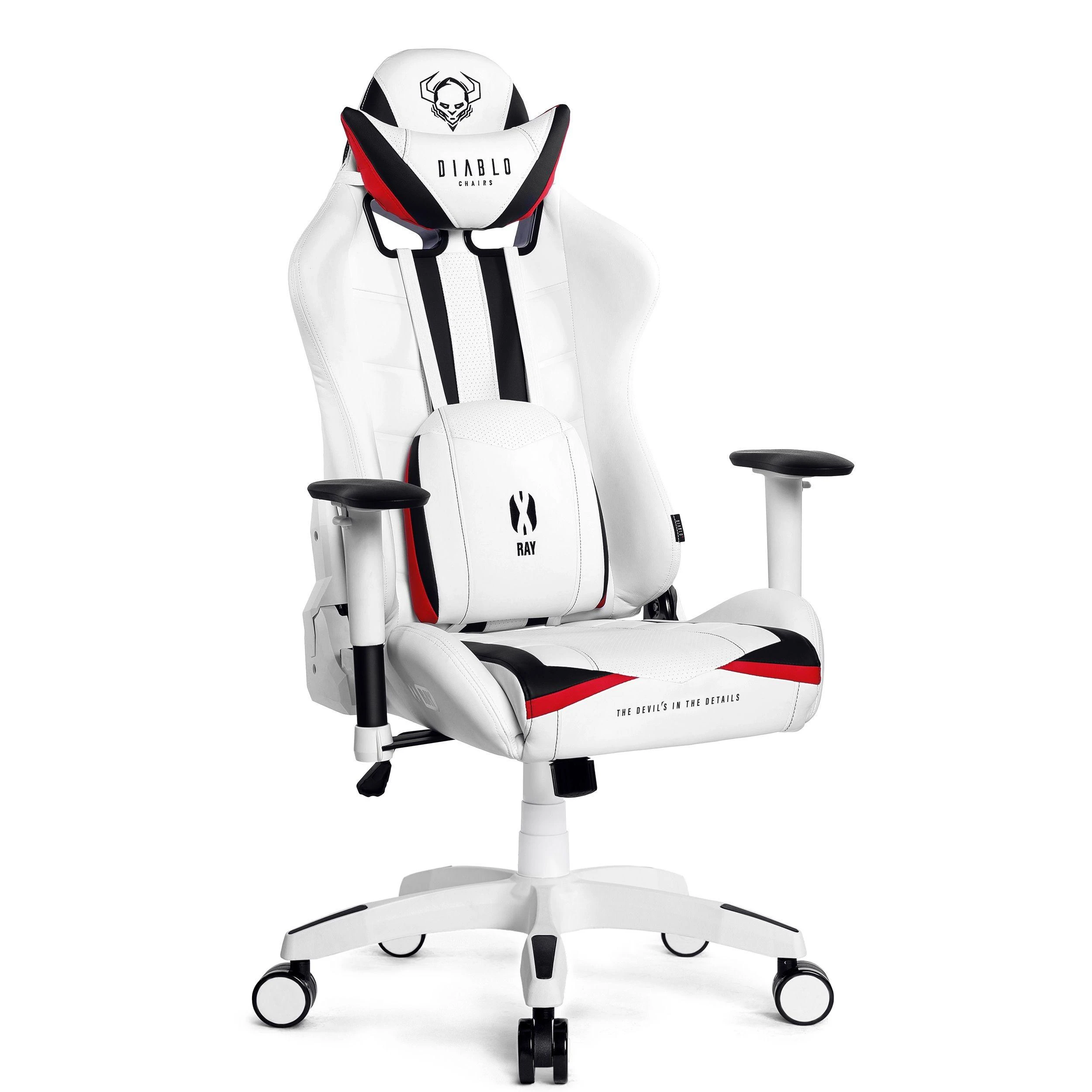 Diablo Chairs Diablo X-Ray 2.0 King Size Juodas-Baltas ergonominė kėdė