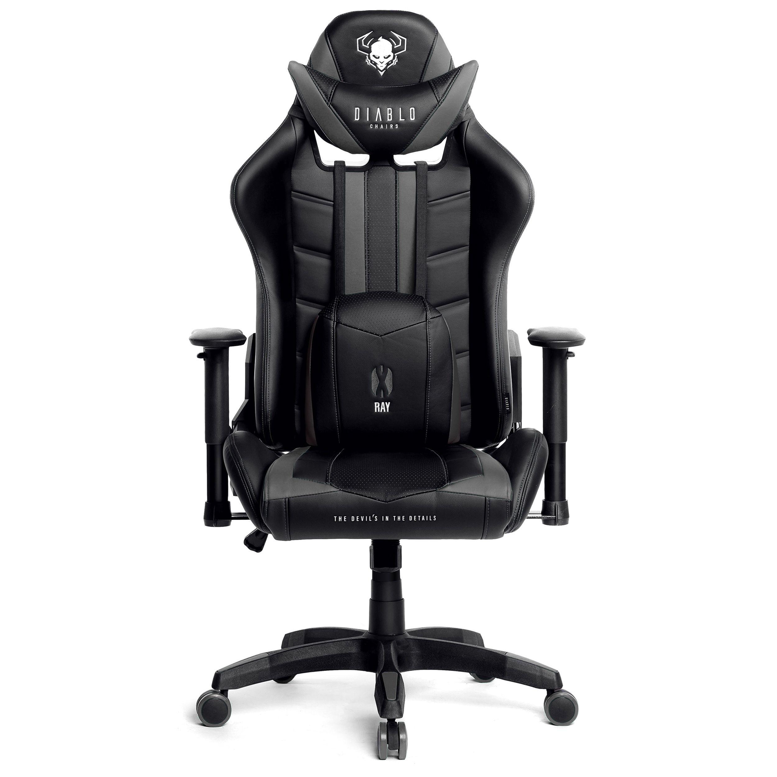 Diablo Chairs Diablo X-Ray 2.0 King Size Juodas-Pilkas ergonominė kėdė