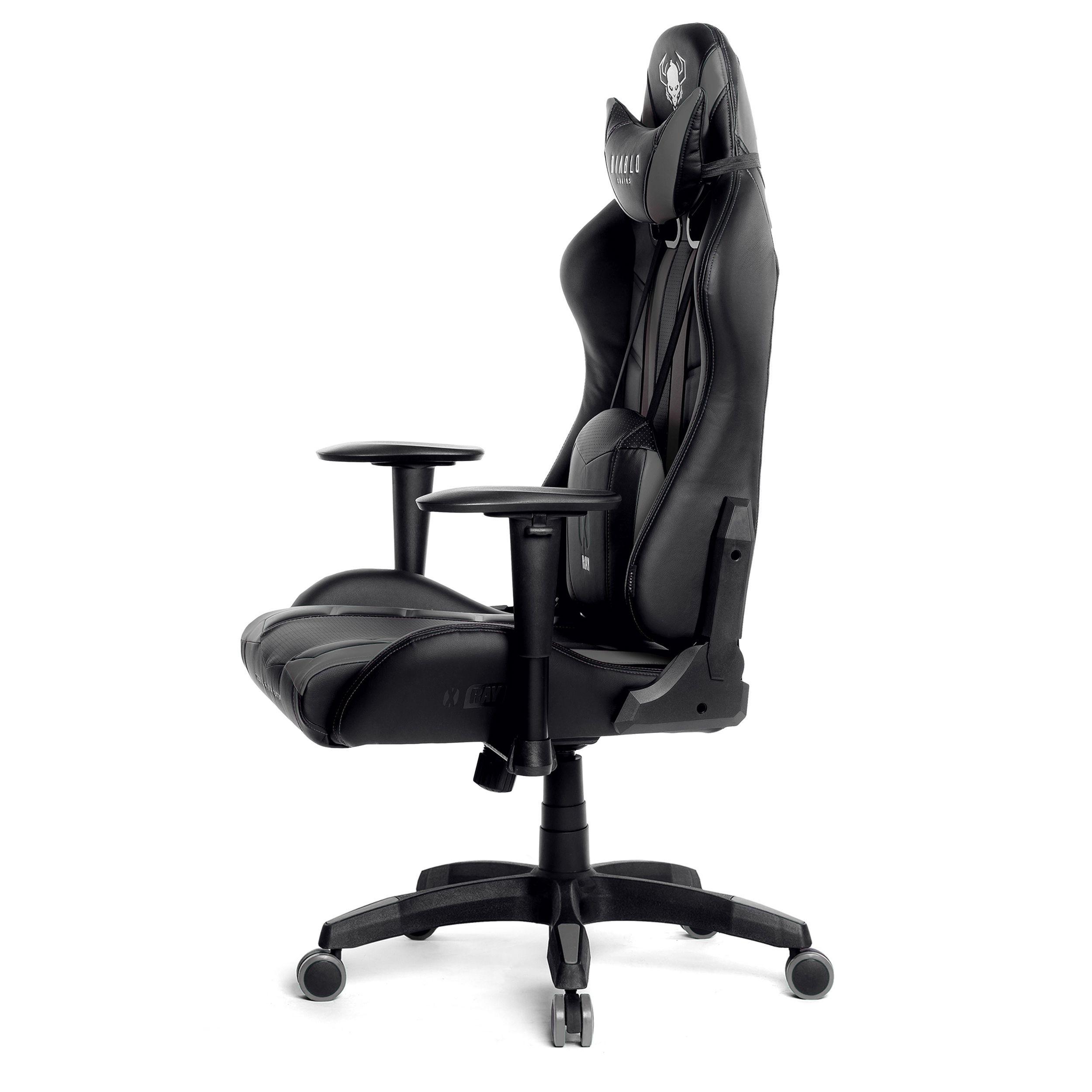 Diablo Chairs Diablo X-Ray 2.0 King Size Juodas-Pilkas ergonominė kėdė