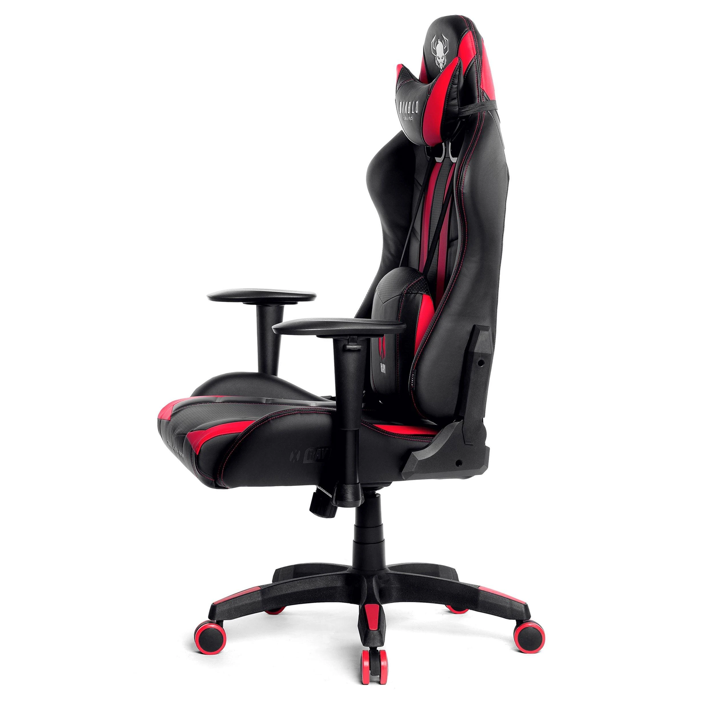 Diablo Chairs Diablo X-Ray 2.0 King Size Juodas-Raudona ergonominė kėdė
