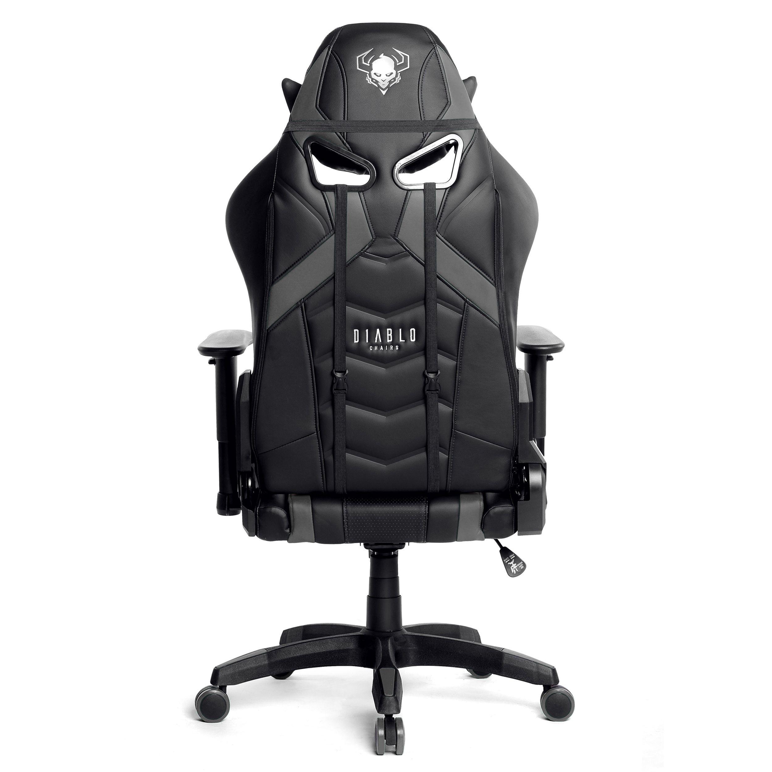 Diablo Chairs Diablo X-Ray 2.0 King Size Juodas-Pilkas ergonominė kėdė