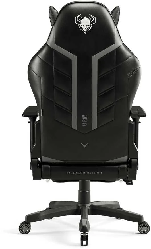 Diablo Chairs Diablo X-Ray 2.0 Normal Size Juodas-Pilkas ergonominė kėdė