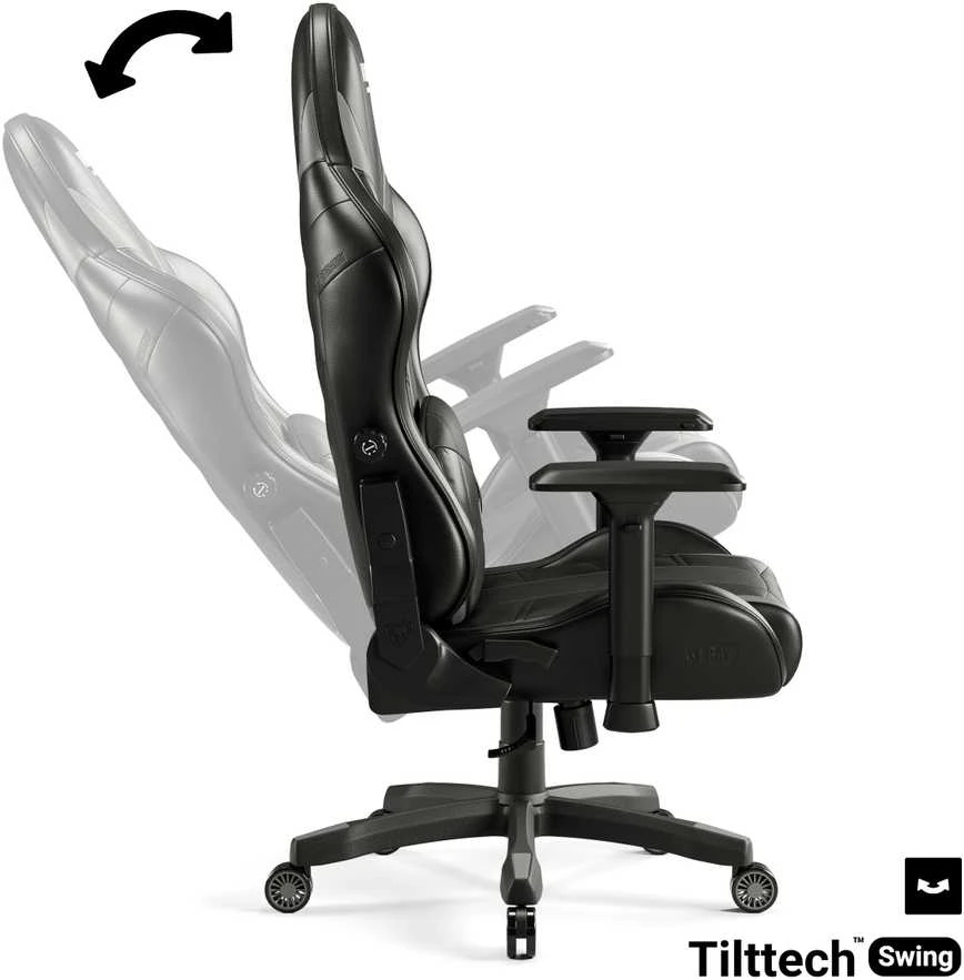 Diablo Chairs Diablo X-Ray 2.0 Normal Size Juodas-Pilkas ergonominė kėdė