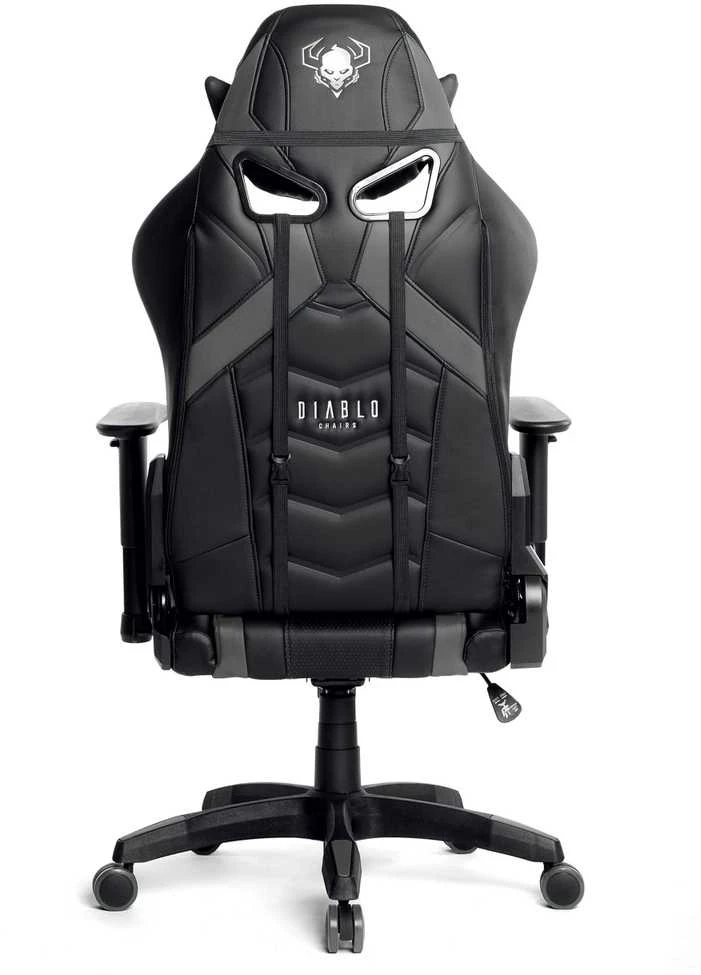 Diablo Chairs Diablo X-Ray 2.0 Normal Size Juodas-Pilkas ergonominė kėdė