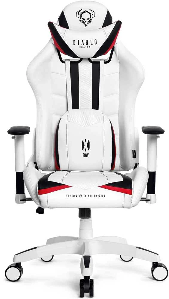 Diablo Chairs Diablo X-Ray 2.0 Normal Size Juodas-Baltas ergonominė kėdė