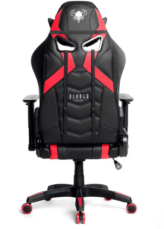 Diablo Chairs Diablo X-Ray 2.0 Normal Size Juodas-Raudona ergonominė kėdė