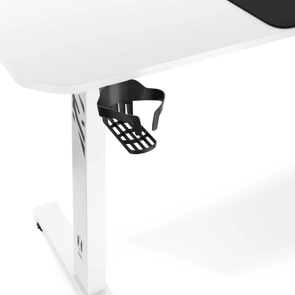 Diablo Chairs Diablo X-Tension 1400 Baltas elektra reguliuojamas Žaidimų Stalas | 1400 x 600 x 1170 mm