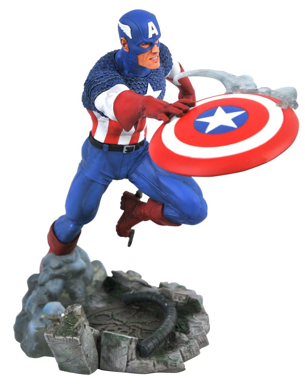Diamond Select Toys Captain America statula | 28 cm