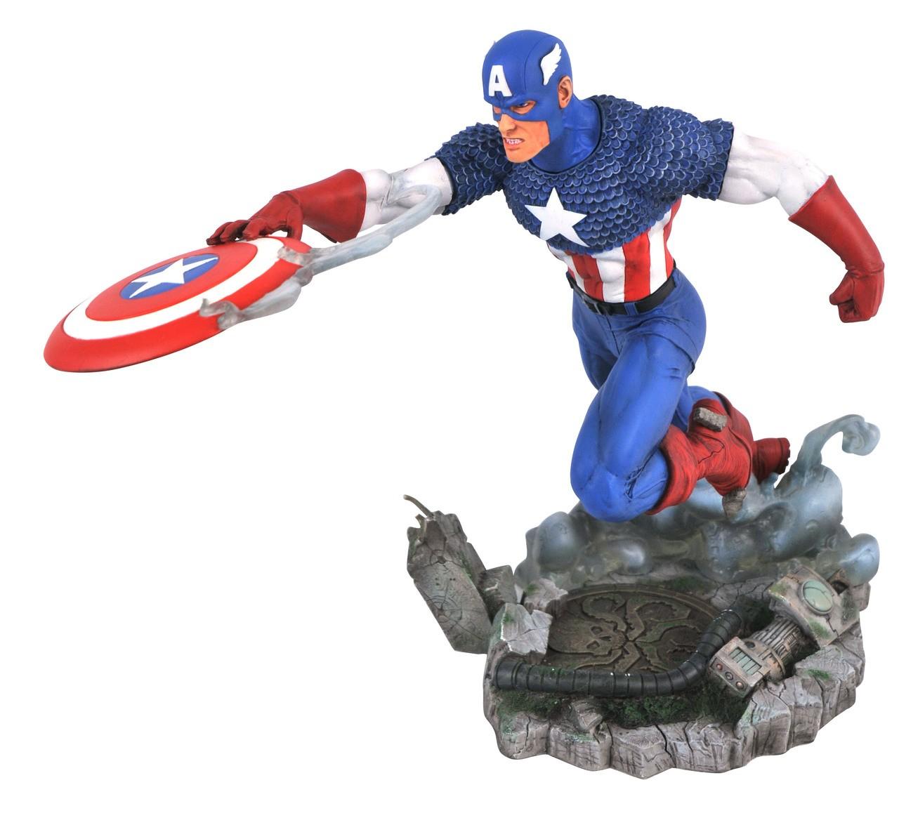 Diamond Select Toys Captain America statula | 28 cm
