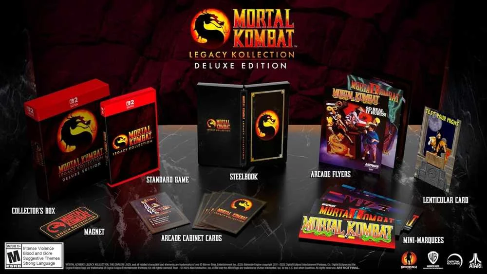 Usorteret „Digital Eclipse Mortal Kombat Legacy“ kolekcija – prabangus leidimas („Switch 2“)